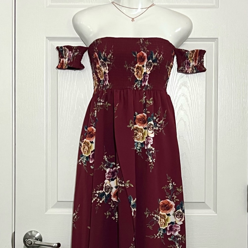 Off The Shoulders Maxi Dress